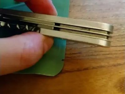 Workpiece for VICTORINOX Swiss Army Knife 91mm Handle pads 3D print model