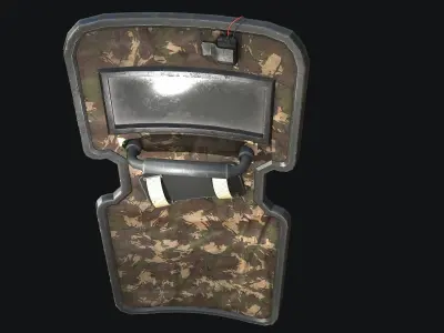 Police Shield Low-poly 3D model get