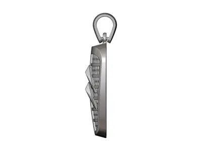 French automotive logo and grill pendant charm 3D print model