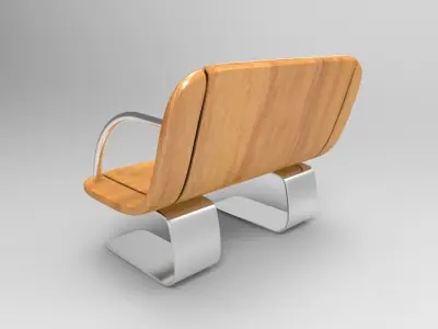 garden chair Low-poly 3D model buy