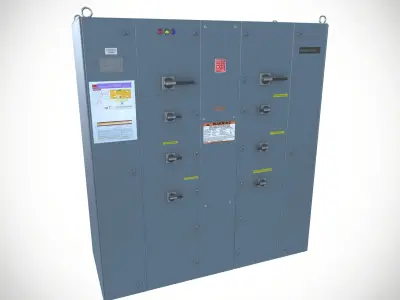 Electrical control panel 3D model