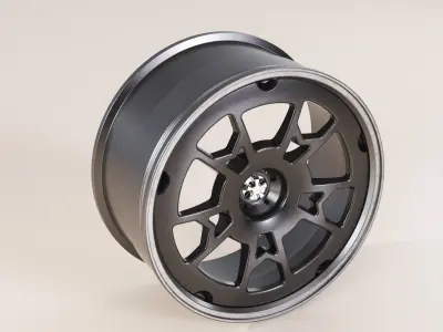Rim black carbon aero tuning metal  3D model