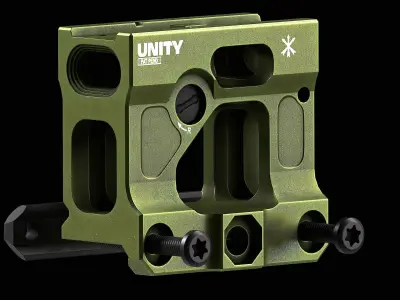 Unity Tactical FAST Micro Mount Low-poly 3D model