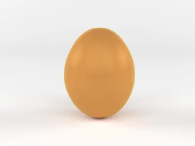Chicken Eggs 3D model purchase