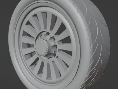17 inch Tire  Free 3D model