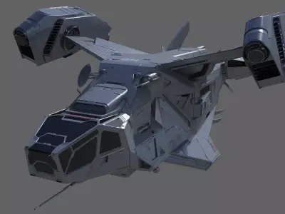 Space Ship C 3D model