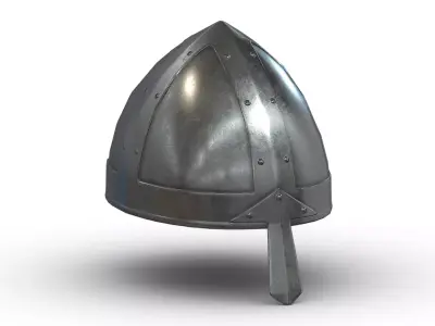 Medieval helmet 05 Low Poly PBR Realistic Low-poly 3D model