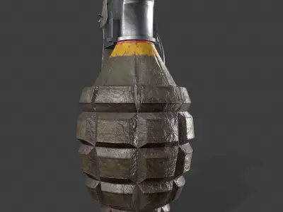Mk 2 Grenade Low-poly 3D model buy