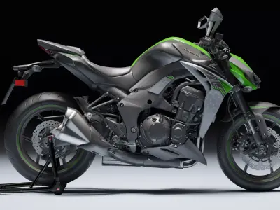 Kawasaki Z1000 2014 Low-poly 3D model