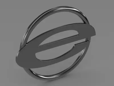 Emerald Automotive logo 3D model