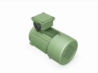90S B14a IEC electric motor - 3D CAD model 3D model