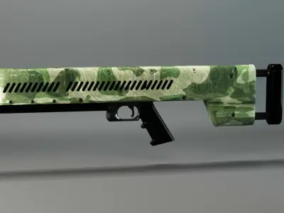 Laser carbine 3D model