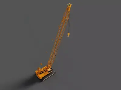 Crawler Crane 3D model get