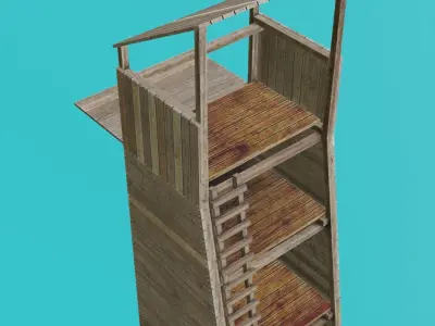 Medieval Siege Tower 3D model by apasipepgapuak