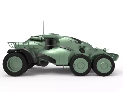 Modern Military Vehicle  Low-poly 3D model