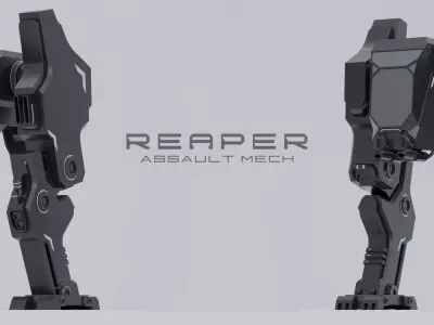 Reaper Assault Mech Game Ready Low-poly 3D model