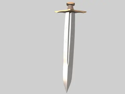 Soldiers sword Low-poly 3D model