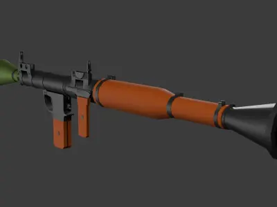 Rpg-7 lowpoly  Low-poly 3D model