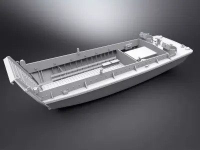 LCVP Scale model 3D print model