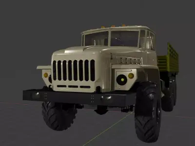 Ural 4320 3D print model by Iosebshioshvili