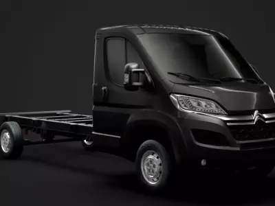 Citroen Jumper Relay Chassis Truck Single Cab 4300WB 2020 3D model