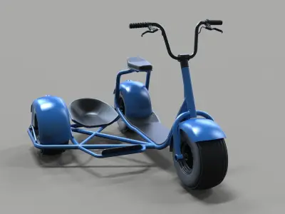 Scrooser with sidecar concept 3D model