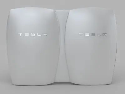 Tesla Powerwall Double Unit 3D model