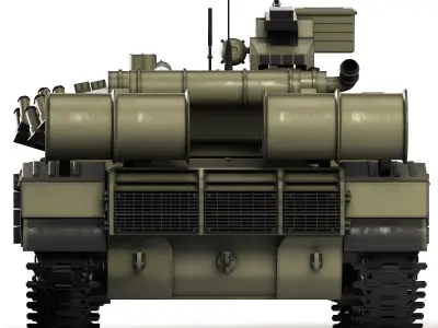 Tank T-64 BV 2017 3D model
