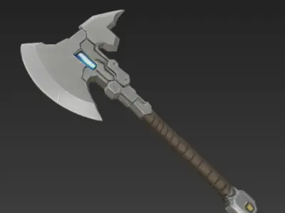 Futuristic Weapon Pack 6 Stylized SF  Weapons 3D Models Free 3D model