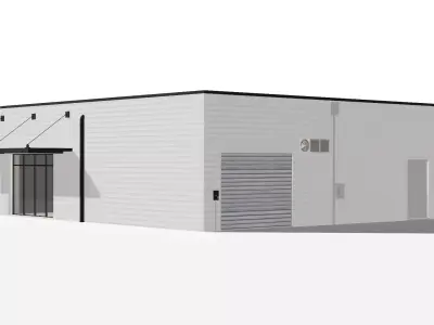 Shop Building Low-poly 3D model