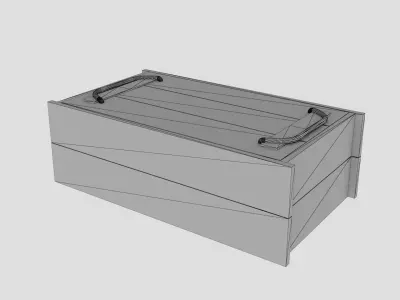 Transport crates Low-poly 3D model