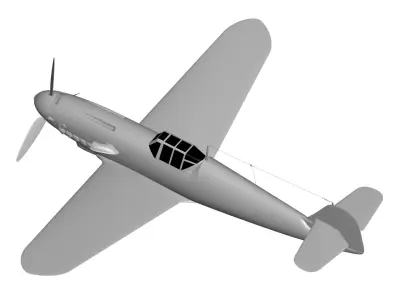 Messerschmitt Bf 109 3D model shop