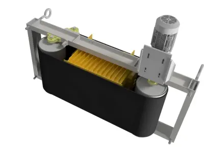 Metal separator for conveyor belts 3D model