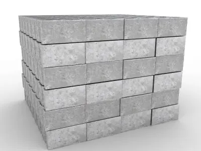Cinder Blocks 3D model