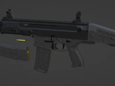 low-poly CZ Bren 2 MS Free low-poly 3D model