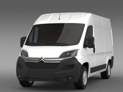 Citroen Jumper Van L2H2 2017 3D model