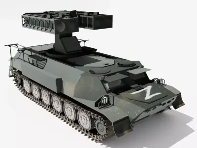 STRELA-SA13 Russian Low-poly 3D model
