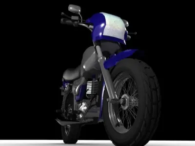 Tvs Victor Bike Low-poly 3D model