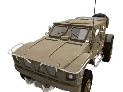 Oshkosh M-ATV Us Army Tactical Vehicle 3D model