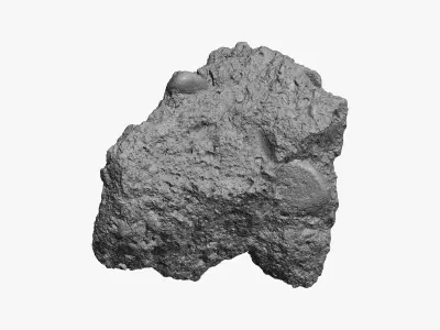 Broken Concrete Piece 02 RAW SCAN 3D model