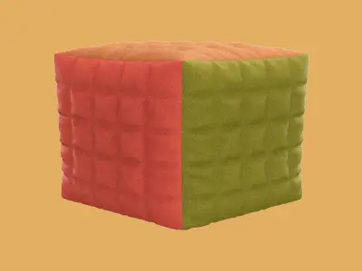 Ottoman color carpet 3D model