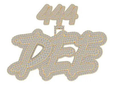 DEE Letter Pendent 3D print model