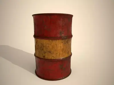 oil barrel Free 3D model shop