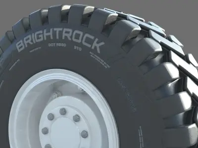 Truck Wheel 02 3D model