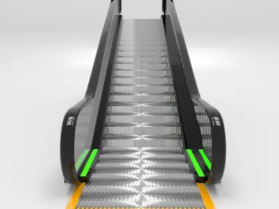 Animated Elevator 3D model