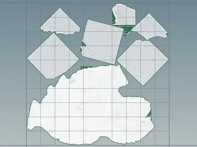 Scifi - Carbon rock 3D model