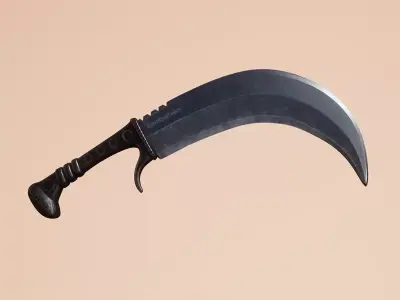 Knife 1000k Free low-poly 3D model