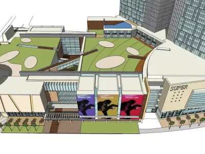 Sketchup Commercial Office Complex 247 3D model