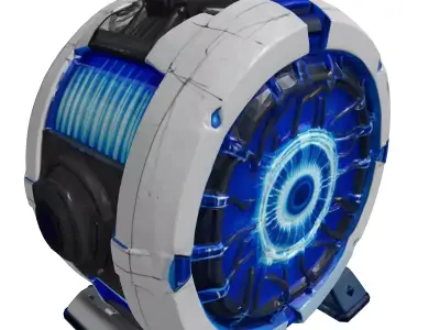 Futuristic Energy Shield Generator 3D model