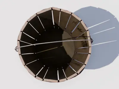 Basket 02 Low-poly 3D model